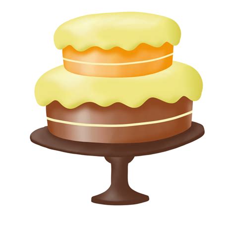 Watercolor Cake Happy Birthday Clipart Graphic 9347391 Png