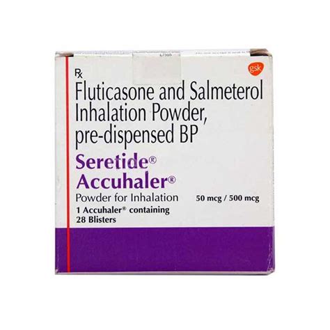 Seretide Accuhaler Mcg Salmeterol Fluticasone Ehavene