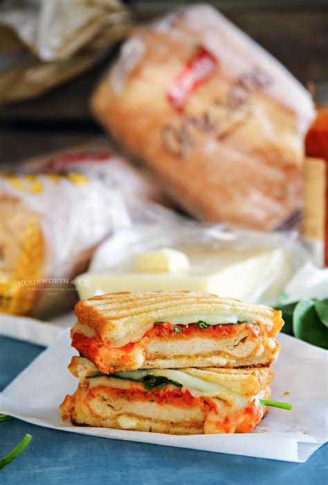 Chicken Parmesan Grilled Cheese Sandwich - Yummi Haus