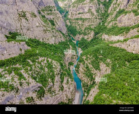 The Purest Waters Of The Turquoise Color Of The River Moraca Flowing