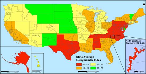 Gerrymandering in the US, State by State | Geo Ideas