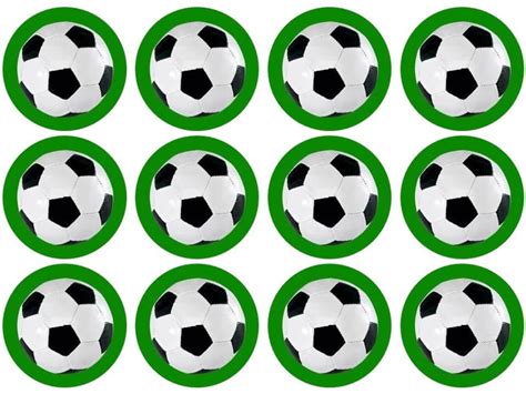 15 Football Soccer Cupcake Toppers Edible