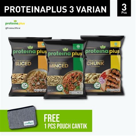 Jual Paket Varian Proteina Plus Free Pouch Protein Nabati