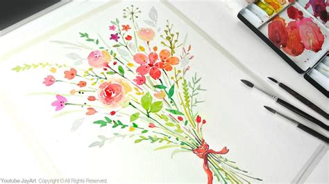 √ Beginner Watercolor Flowers