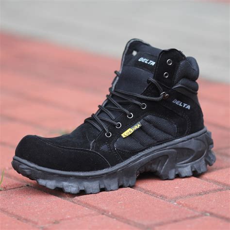 Jual Sepatu Model Delta Pendek Hitam Sepatu Delta Safety Sepatu Delta