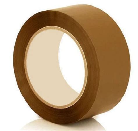 Brown Meter Long Single Sided Adhesive Tape Roll For Packaging