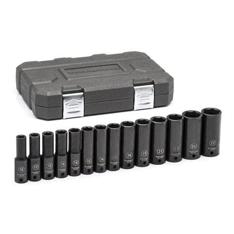 Husky 1 2 In Drive SAE X Large Socket Set 5 Piece H2DSAE5PC The