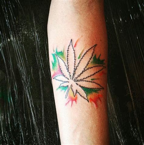 Leaf Tattoos Maple Leaf Tattoo Watercolor Tattoo Tatuajes Temp Tattoo