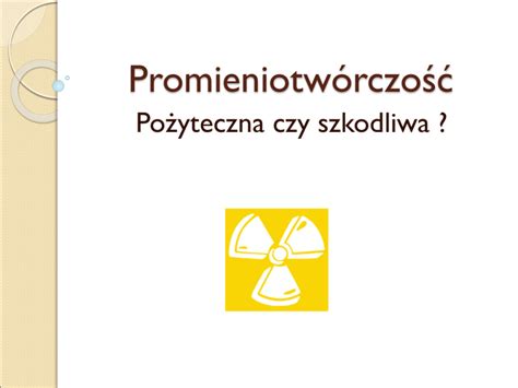 Promieniotwórczość