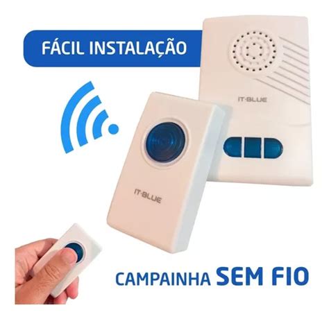 Campainha Residencial Wireless Sem Fio Resistente Gua Wifi Mercadolivre