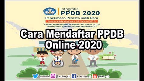 Cara Daftar Ppdb Online 2020 Youtube