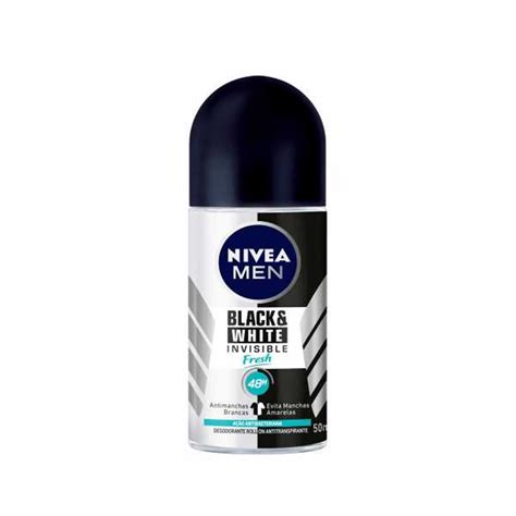 Desodorante Masculino Nivea Men Invisible For Black White Fresh Roll