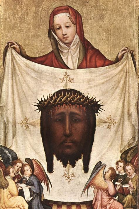Gemälde Reproduktionen St Veronica Mit Dem Heiligen Kerchief 1420 Von