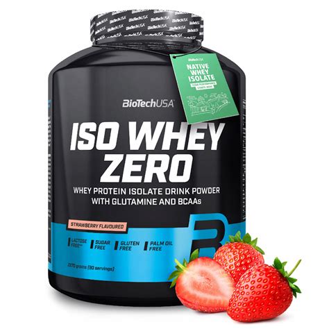 BIOTECH ISO WHEY ZERO 2270g IZOLAT BIAŁKO bez laktozy glutenu WPI