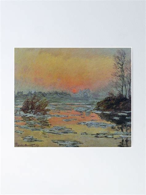 Claude Monet Soleil couchant sur la Seine à Lavacourt effet d