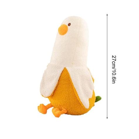 Banana Duck Plush Huggable Soft Pillow Free Shipping