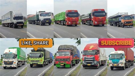 Truk Trailer Gandeng Tronton And Kontener Isuzu Faw Jh6 Fuso Hino