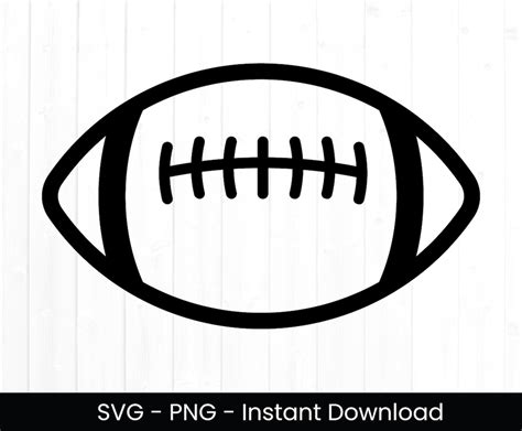 Football Svg For Commercial Use Football Svg Cut File Game Day Svg Digital Design Instant