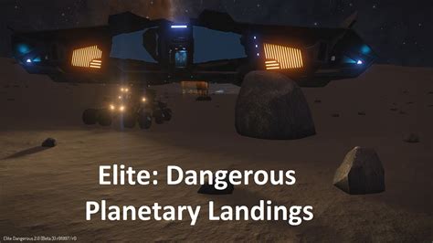 Elite Dangerous Planetary Landing And Exploration In Horizons Beta