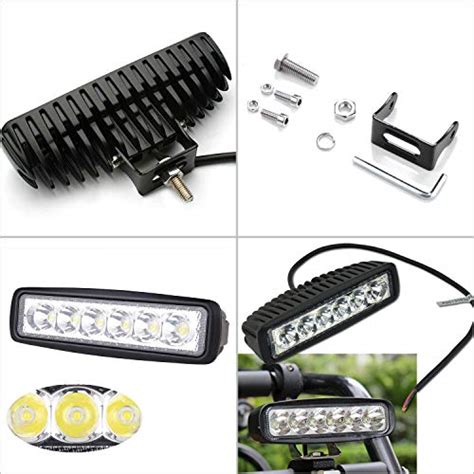 Riossad 18W 4 Stück LED Arbeitsscheinwerfer 12V 24V LED