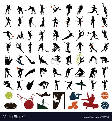 Sports People Royalty Free Vector Image Vectorstock