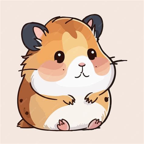Premium Vector | Cute hamster cartoon style