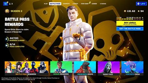 FORTNITE CAPITOLO 4 SEASON 2 PASS BATTAGLIA Ricompense E Tema