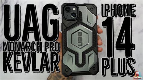 IPhone 14 Plus UAG Monarch Pro Kevlar Silver Case Urban Armor Gear