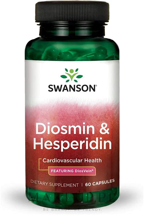 Swanson Diosvein Diosmin Hesperidin Suplement Diety Diosmina I Hesperydyna W Kapsułkach