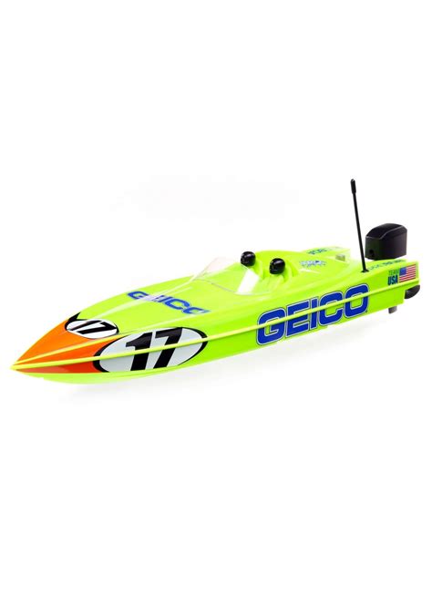 08044T1 Miss GEICO 17 Power Boat Racer Deep V RTR Hub Hobby