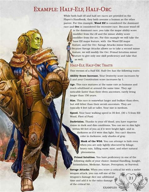 One Book Contains 33 Half Races For Dungeons And Dragons Half Elf Dnd