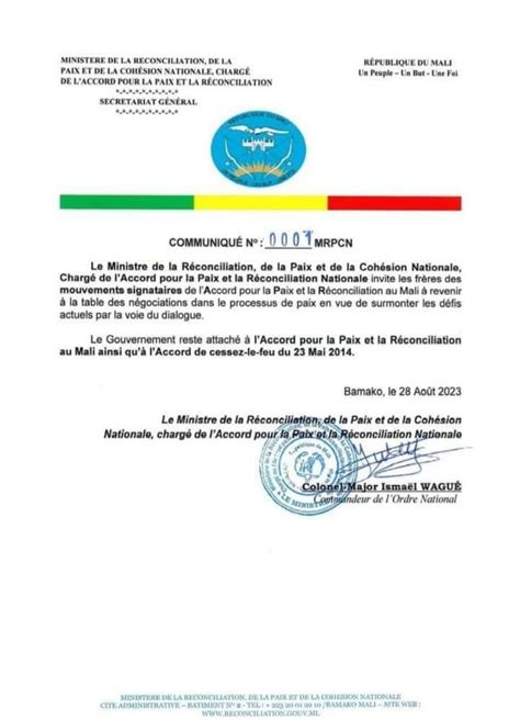 Accord Dalger Pour La Paix Et La Réconciliation Au Mali 8 Ans Après