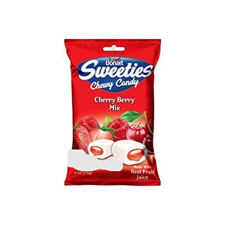 Bonart Sweeties Cherry Berry Mix Chewy Candies 6 Ounce Bag