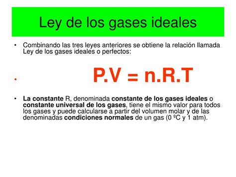 PPT LEYES DE LOS GASES PERFECTOS Tema 8 Física y Química 3º