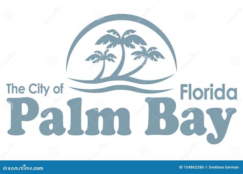 Coat Of Arms Of Palm Bay In Florida Of Usa Stock Vector Illustration