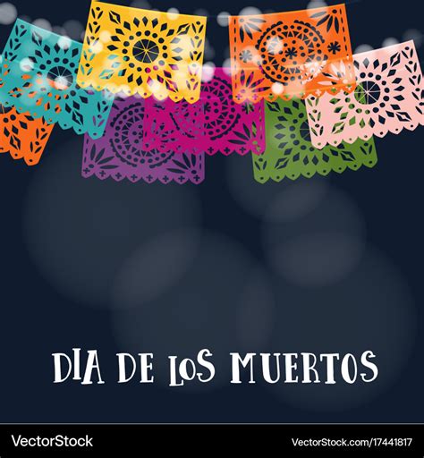 Dia De Los Muertos Or Halloween Card Invitation Vector Image