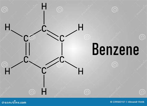 Benzene Or Cyclohexatriene Aromatic Hydrocarbon Molecule Skeletal