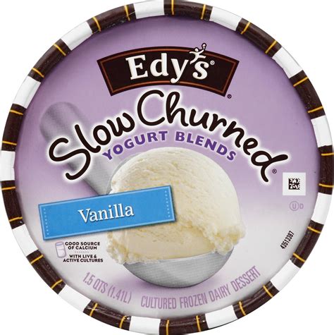 Dreyers Slow Churned Yogurt Blends Cultured Vanilla Frozen Dairy