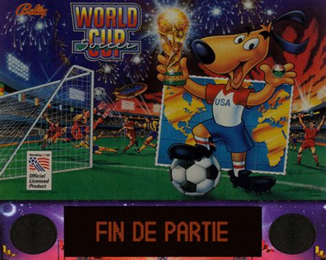 World Cup Soccer Bally Midway B S Directb S Backglass