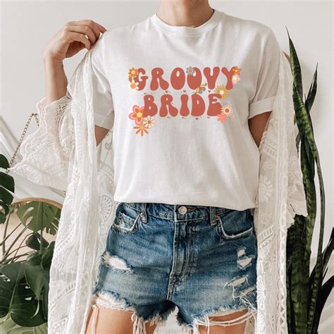 Retro Bachelorette Party Shirts Groovy Bride Boho Etsy