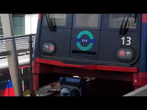 DLR 30 DLR 89 DLR 13 Departs P5 At Canning Town Towards Beckton 31