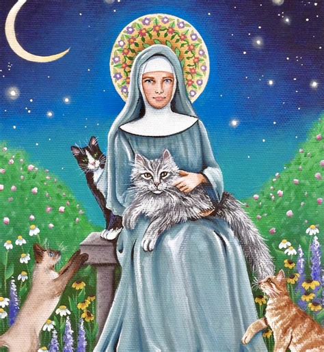 Gertrude Of Nivelles Patron Saint Of Cats Patron Saints Patron