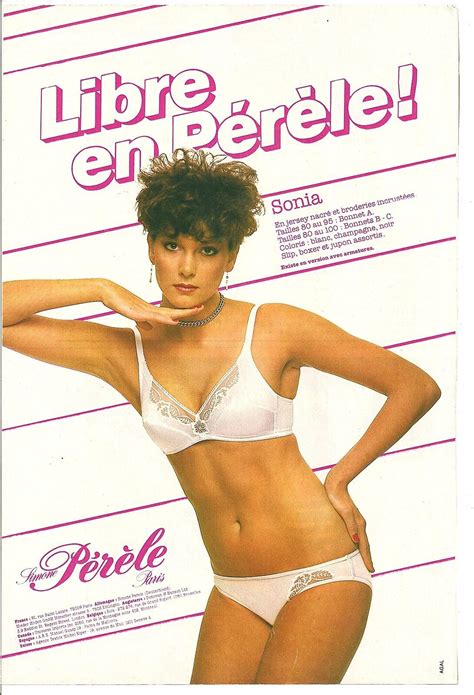 PUBLICITE SOUTIEN GORGE SIMONE PERELE 1982 Lingerie Advertising EBay