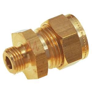 BSPP Male X OD Stud Coupling Brass Megaflex