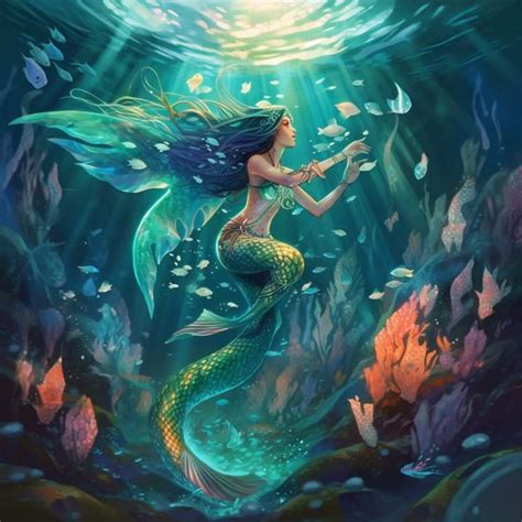 mermaid tattoo design mermaid underwater world mermaid underwater