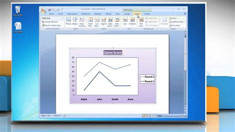 How To Show And Hide Gridlines In Line Graphs In Microsoft® Word 2007 Youtube