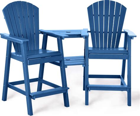 Amazon NAVINE Tall Adirondack Chairs Set Of 2 HDPE Balcony Chair