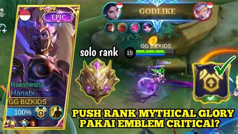 Push Rank Mythical Glory Pakai Hanabi Palai Cara Ini Auto Win Best