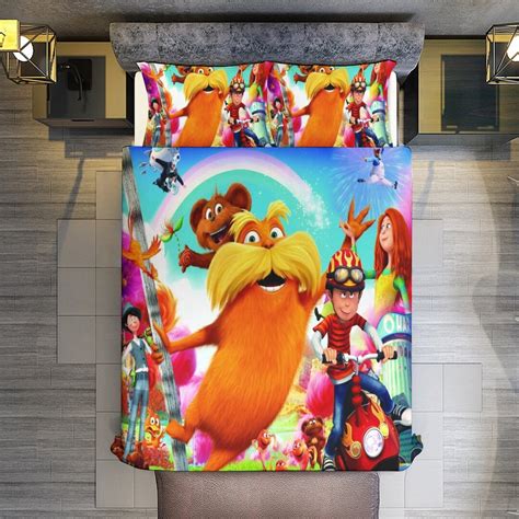 The Lorax Duvet Cover Pillow Cover Bedding Set Four Seasons Etsy