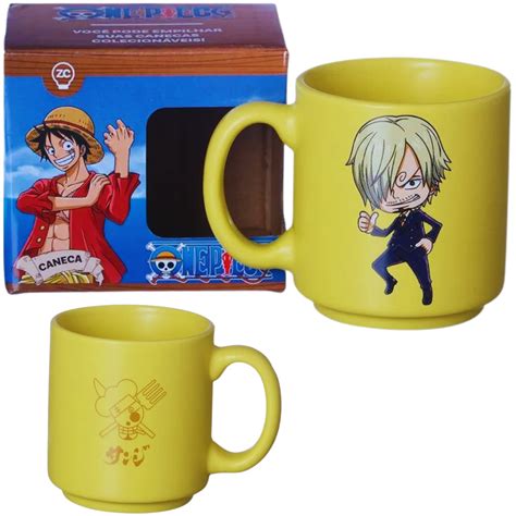 Mini Caneca Sanji Café Expresso Empilhável Cerâmica 100ML Oficial One